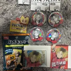 研磨　ポートレートシャイニー缶バッジ　前髪クリップ　アクリルブロックセット