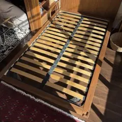 ※1/21までの出品　セミダブル ベッドフレーム ウォールナット　無印良品