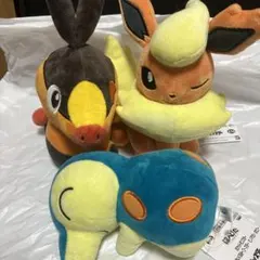新品⭐︎ ポケットモンスター　ほぺぴた ぬいぐるみ　ブースター　ヒノアラシ　ポカブ