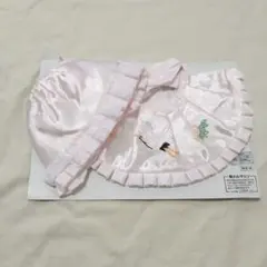 お宮参り用 ピンク 鶴刺繍 よだれかけ 帽子セット 女の子