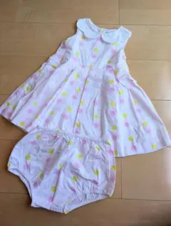 Jacadi★ワンピース ブルマ セット 36M 96㎝のサムネイル