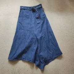 ミラオーウェン　デニムロングスカート