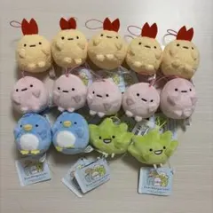 すみっコぐらし ばんざいゴムひも付きマスコット 14点セット Part2