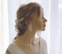 結婚式　アクセサリー　イヤリング　ヘッドアクセ
