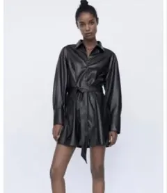 zara ひざ丈ワンピース