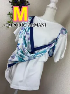 良品 EMPORIO ARMANI シルク混合 半袖ブラウス ピンク系 40 - メルカリ