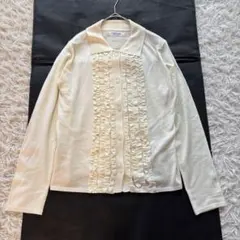 URBAN RESEARCH Sonny Label シルク混フリルニットシャツのサムネイル