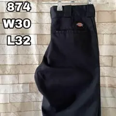 ディッキーズ 874 ワークパンツ 刺繍 ブラック 30×32