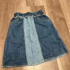 【100】マーキーズ　デニムパッチワークスカート