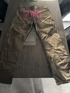 Hurley ワークパンツ カーキ ピンクロゴ 34インチのサムネイル
