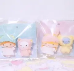 サンリオ　ふわふわファンシー　ブローチ　マスコット　セット 在庫処分品 サンリオ クロミ&バク ぬいぐるみ マスコットブローチ アクセサリー
