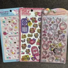 うるちゅる　平成はっぴーフォン　エポキシ　シール　キティ　セット