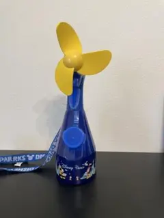WDWフロリダディズニー ファン付きボトル 青