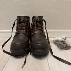 ブーツ　　ショートブーツ　茶色　23cm