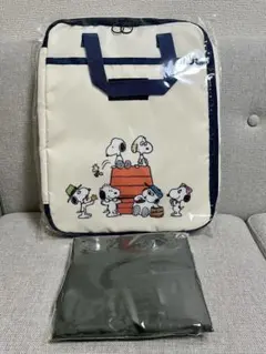 スヌーピー PEANUTS パソコンケース 資生堂　リップストップ巾着バッグ