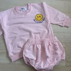 ピンク スマイリーフェイス トレーナーセット