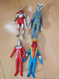 ブルマァク ウルトラマン とレッドキングソフビ 2体セット(年代物