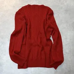 ポロラルフローレン ケーブルニット セーター 長袖 クルーネック 古着