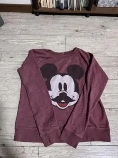ミッキーマウス プリント トレーナー