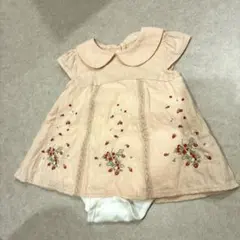 プティマイン 半袖ロンパース 80cm イチゴ