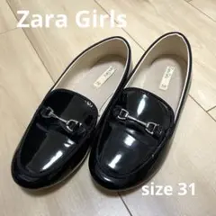 Zara Girls エナメルローファー 19.5cm