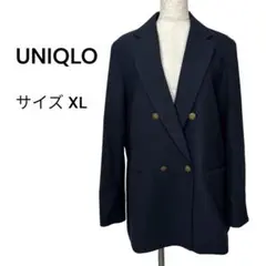 UNIQLO ユニクロ（XL）ダブルジャケット テーラード ネイビー シンプル
