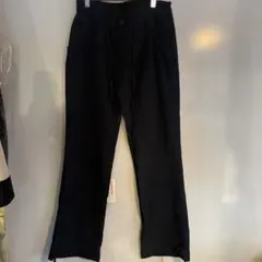 新品#ネイビー#コットン100%ストライプパンツ#リラックスパンツ#M