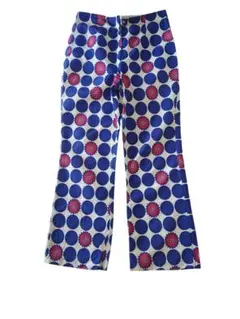 ズボン 古着 90s OLD NAVY オールドネイビー 総柄 ペンギン パンツ