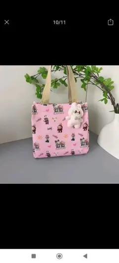 キャラクター柄トートバッグ ぬいぐるみ付き