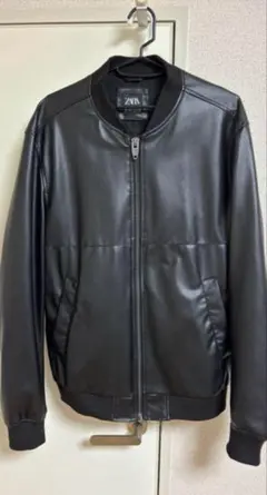 【美品】ZARA レザー　ボンバージャケット