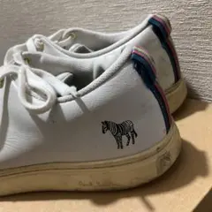 Paul Smith ゼブラ刺繍 ホワイトスニーカー　レザー　本革