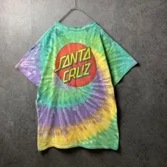 サンタクルーズ　Tシャツ　古着　緑　黄色　紫　タイダイ　ストリートのサムネイル