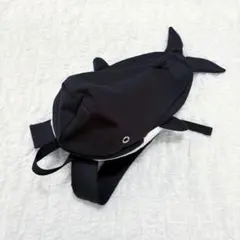 クジラ くじら リュック ブラック モノトーン 幼稚園 子供 男の子 水族館 海のサムネイル