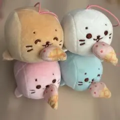 しろたん　ぶるぶるマスコット　全4種コンプリート