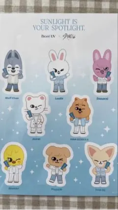 スキズ StrayKids 花王 ステッカー 8種1セット　全員分 StrayKids SKZOO 花王 キャンペーン オリジナルステッカー スキズ