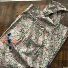 花柄エプロン クロスバックスタイル　キッズ