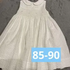 ラルフローレン　エンブロイダードコットンブレンドドレス　ワンピース　24M