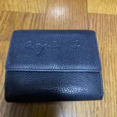 agnes b. 二つ折り財布 ブラックのサムネイル