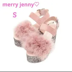 merry jenny 厚底ターキーファーサンダル ピンク 派手　Sサイズのサムネイル