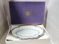 たち吉　色絵唐草　和皿(楕円皿)　5枚