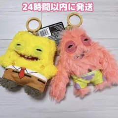 ③正規品 ファグラー スポンジボブ キーリング イエロー 韓国 限定品 コラボ