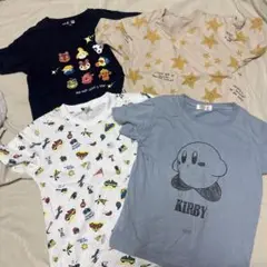 ４枚セット　Tシャツ　半袖　カービィ どうぶつの森　130