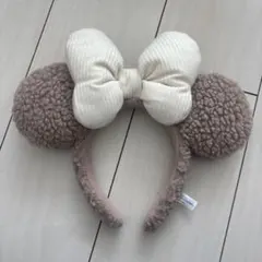 ミッキー耳カチューシャ ボウタイ付き