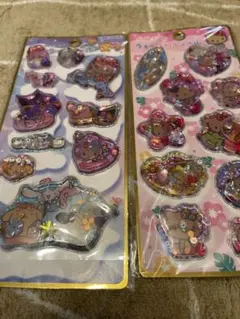 キラキラ　ウォーターインシール　日焼けキティ　サンリオキャラクターズ　2枚セット