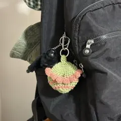 【ハンドメイド】AirPodsケース　編み物