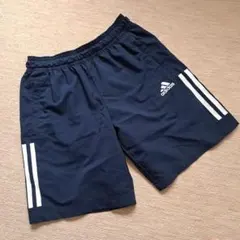 adidas ネイビー ハーフパンツ 150cm 3本ライン