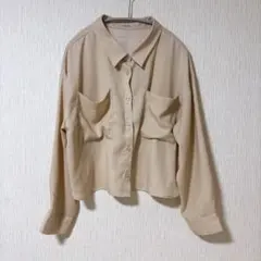 NICECLAUP/サテンショート丈ブラウスのサムネイル