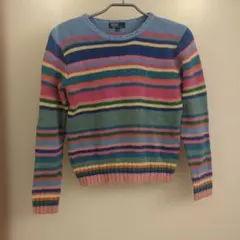 Polo by Ralph Lauren ストライプセーター 140　カラフル