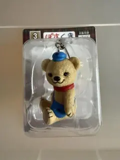 ぽすくま　フィギュアストラップ　ゆうパックノベルティ　くま座りタイプ