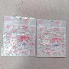 サンリオ　ぼんぼんりぼん　ぷっくりシール　２枚セット　新品